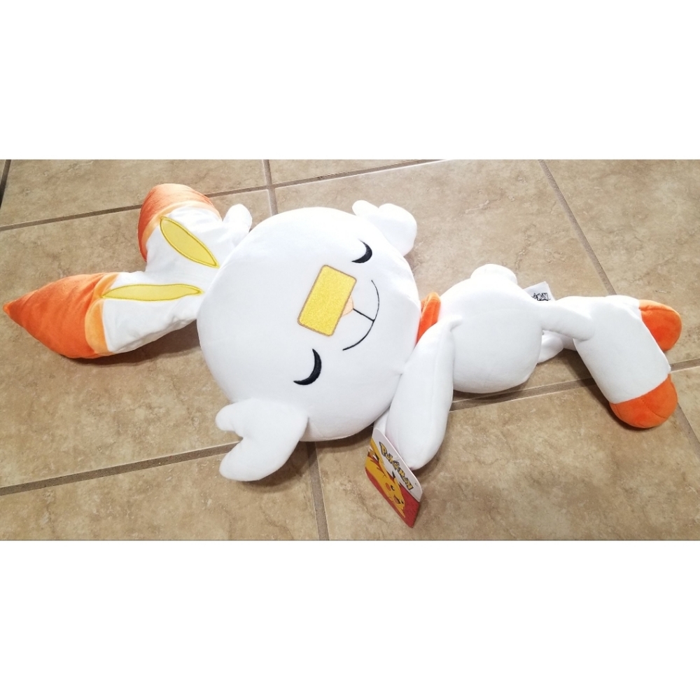 Jazwares Pokemon Sleeping Skorbunny Plush